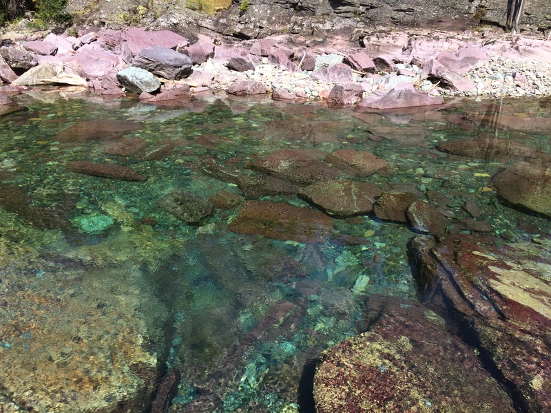 Glacier NP clear water