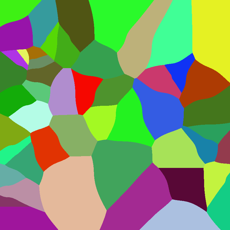 Voronoi diagram - Minkowski p = 3